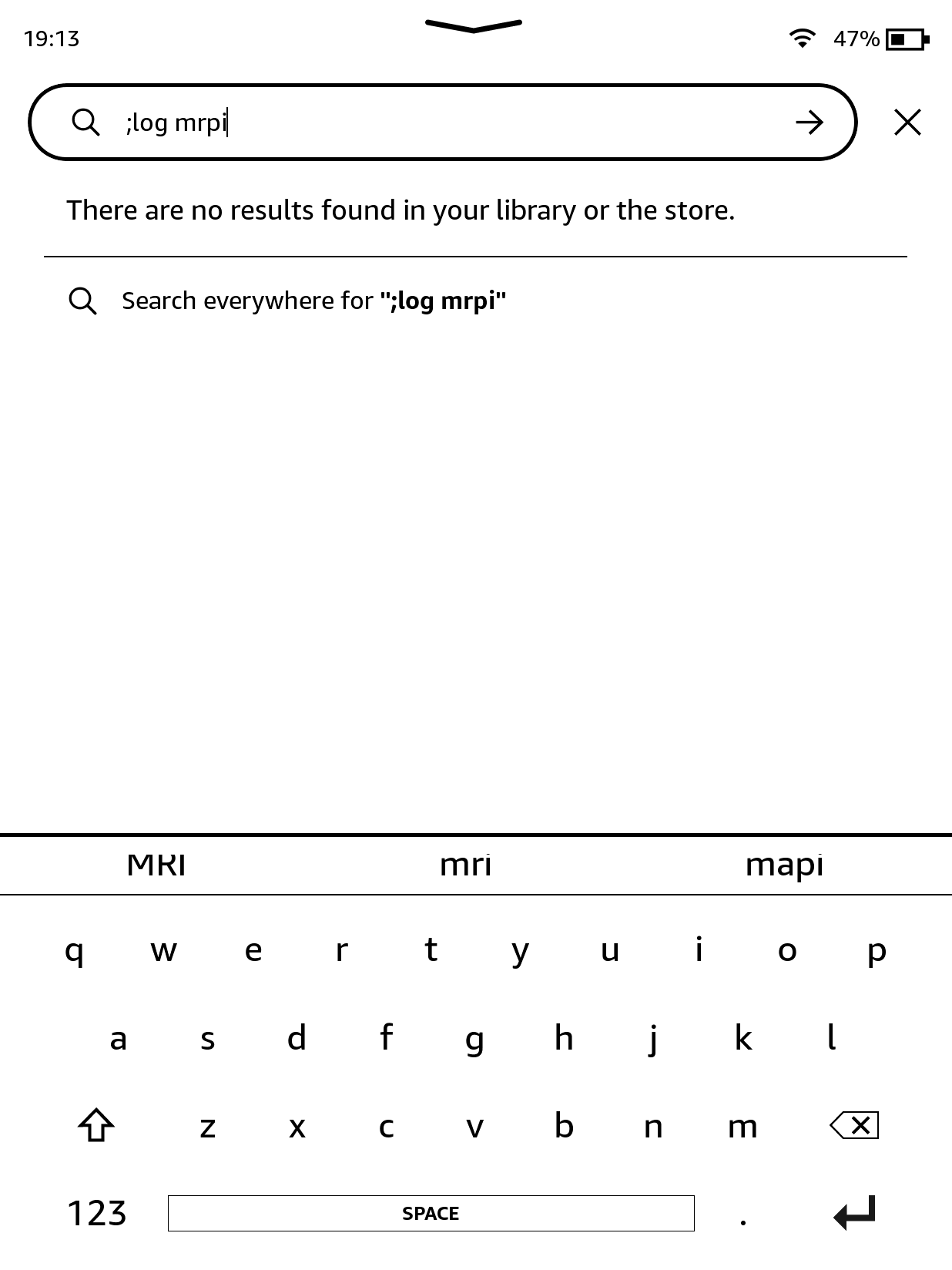 在搜索栏输入 ;log mrpi